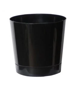 Brighter Blooms Black Decorative Pot