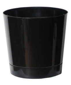 Brighter Blooms Black Decorative Pot