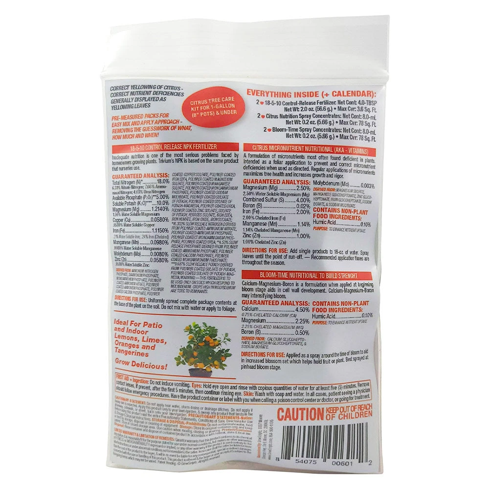 Brighter Blooms Citrus Tree Care Kit 5 Brighter Blooms Citrus Tree Care Kit